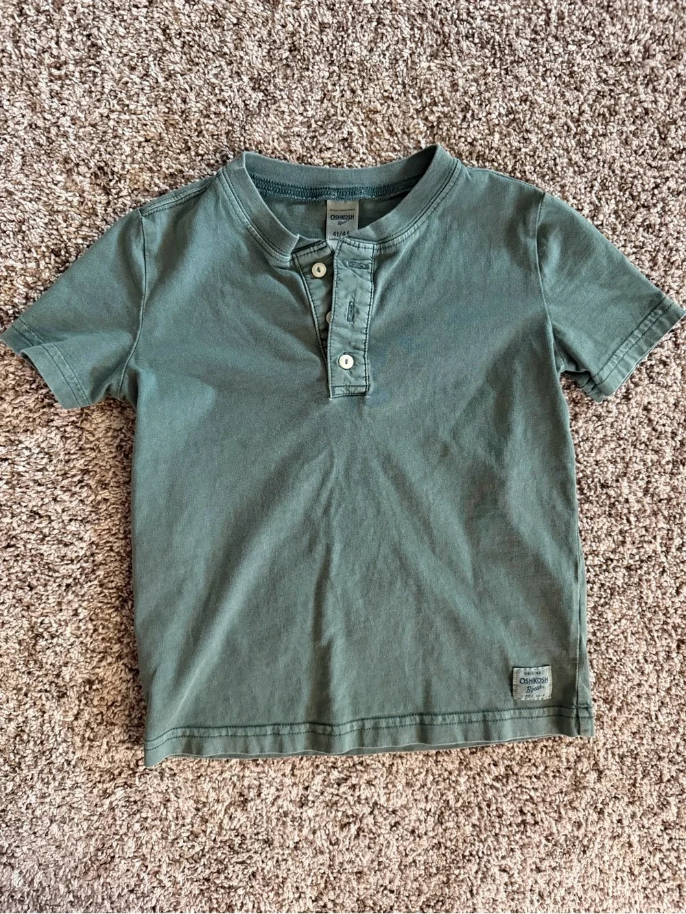 OshKosh B’gosh — Children’s Green Henley Tee